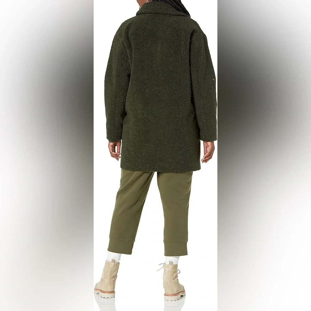 NWOT Teddy Bear Fleece Oversized-Fit Lapel Jacket by Daily Ritual - Picture 4 of 11